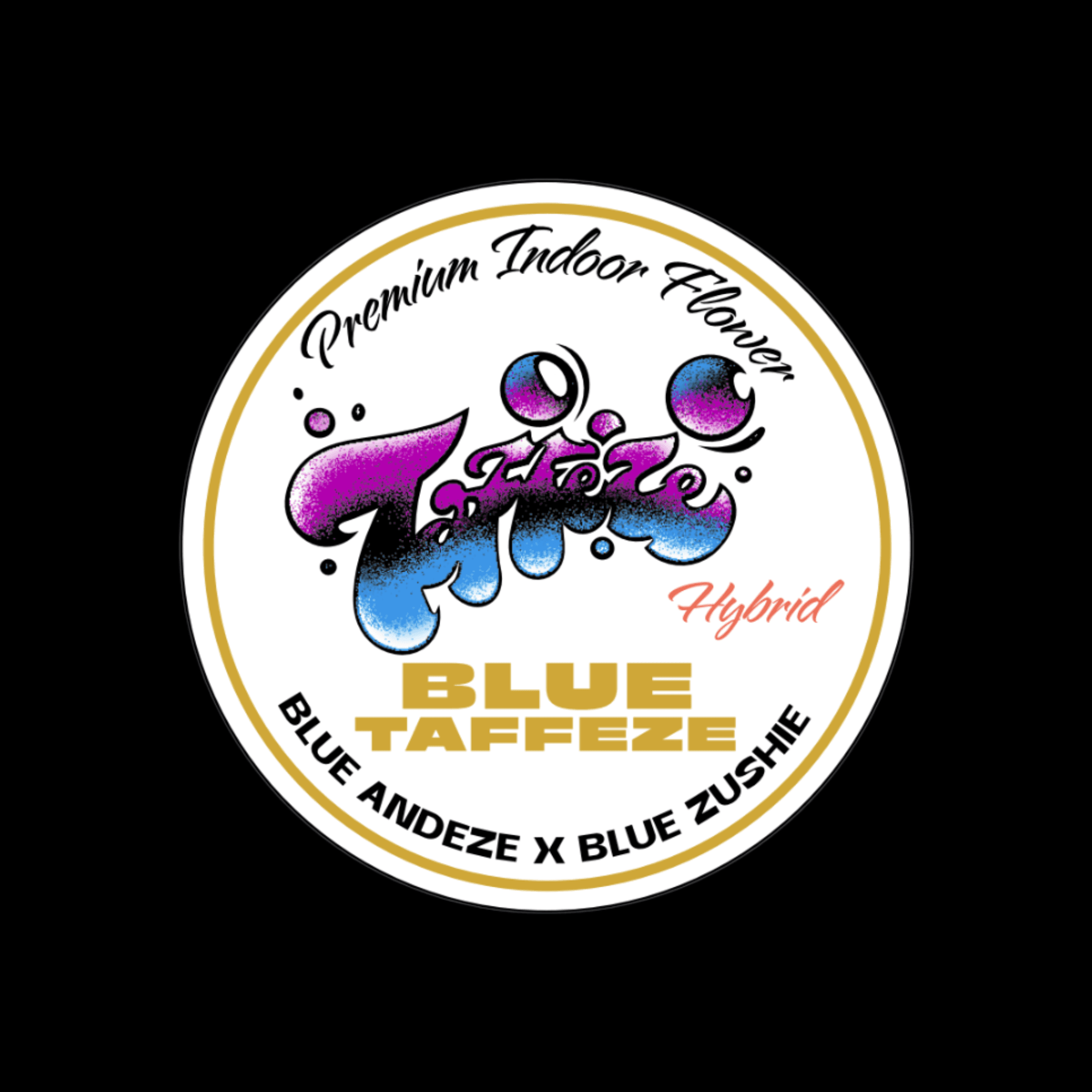 Blue Taffeze label